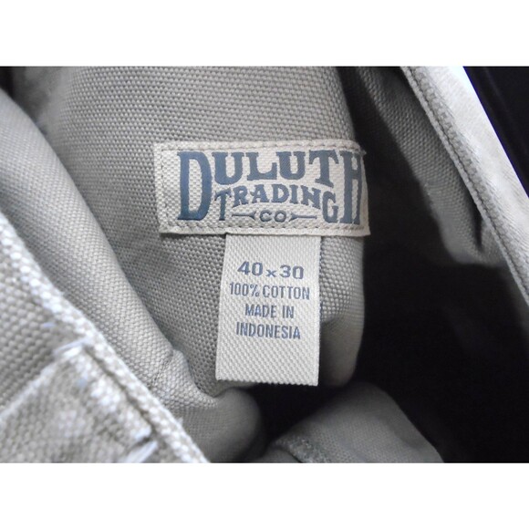 Duluth Trading Pants Mens Size 40x30 Beige Fire Hose Straight Leg Fend of Finish - Picture 3 of 11